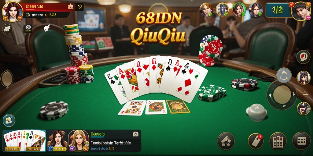 Tampilan gameplay QiuQiu yang menarik dan seru di 68IDN.