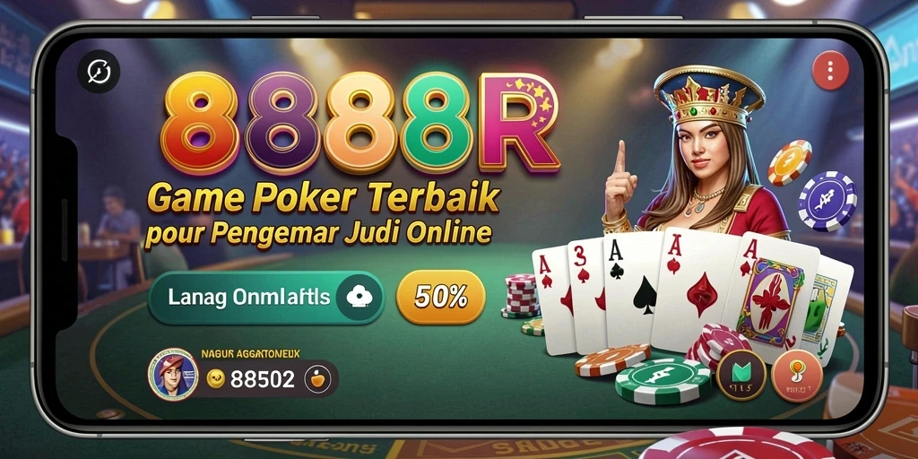 Screenshot gameplay Poker yang menampilkan suasana permainan yang seru.
