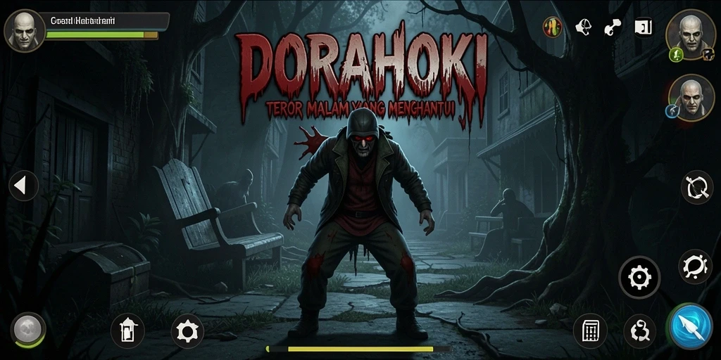 Gameplay DORAHOKI yang menegangkan dan menyeramkan.