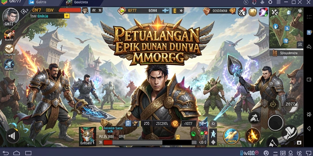 Tampilan mengesankan gameplay di dunia fantasi GN777.