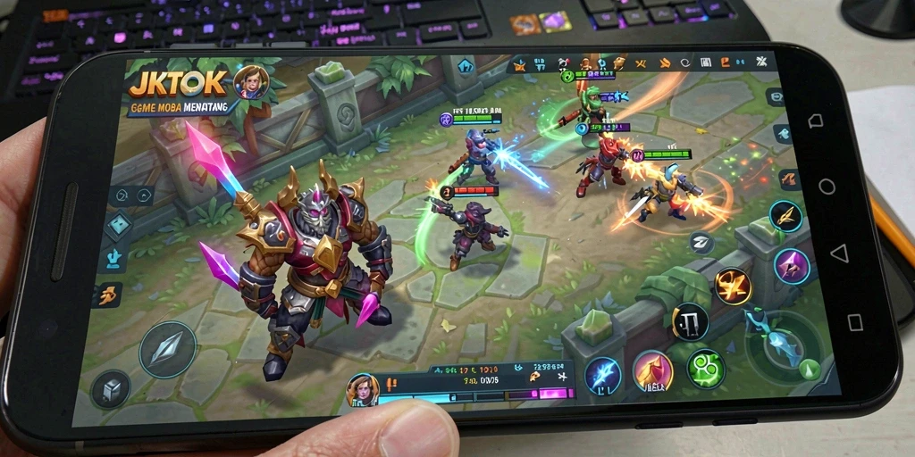 Tampilan gameplay JKTOK yang seru dan strategis.