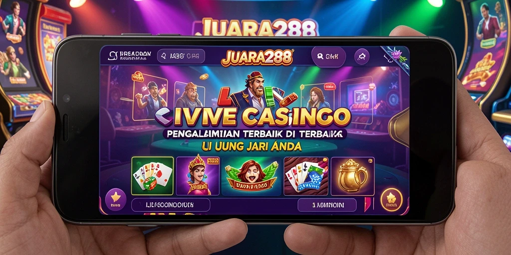 Tampilan menarik dan gameplay interaktif JUARA288 Live Casino.