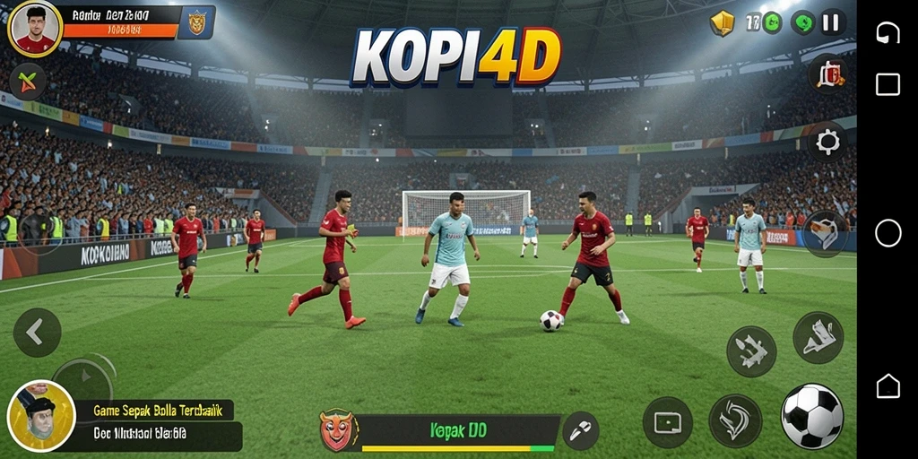 Tampilan gameplay seru dalam KOPI4D dengan aksi di lapangan.