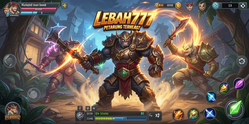Tampilan gameplay LEBAH777 yang mendebarkan di arena pertarungan.