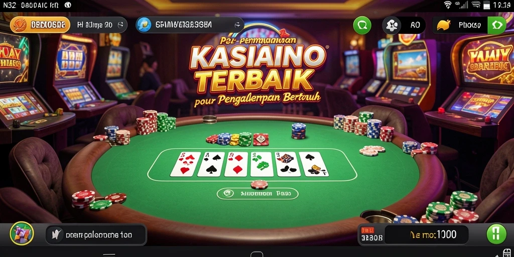 Tampilan gameplay kasino yang menarik dan penuh warna di N32.