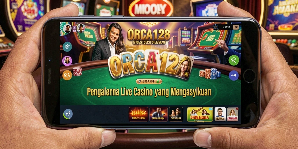 Tampilan gameplay Live Casino yang seru dan interaktif di ORCA128.