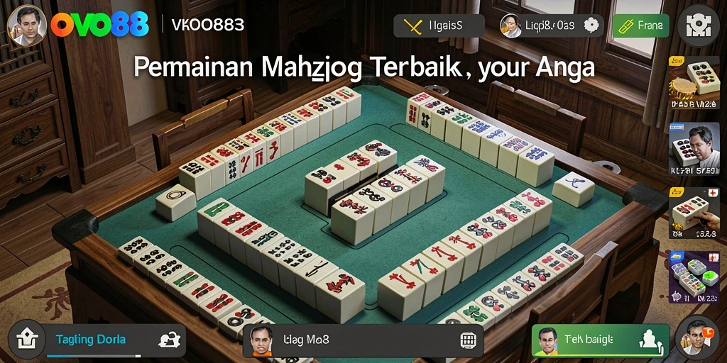 Tampilan menarik dari OVO88 saat bermain Mahjong.