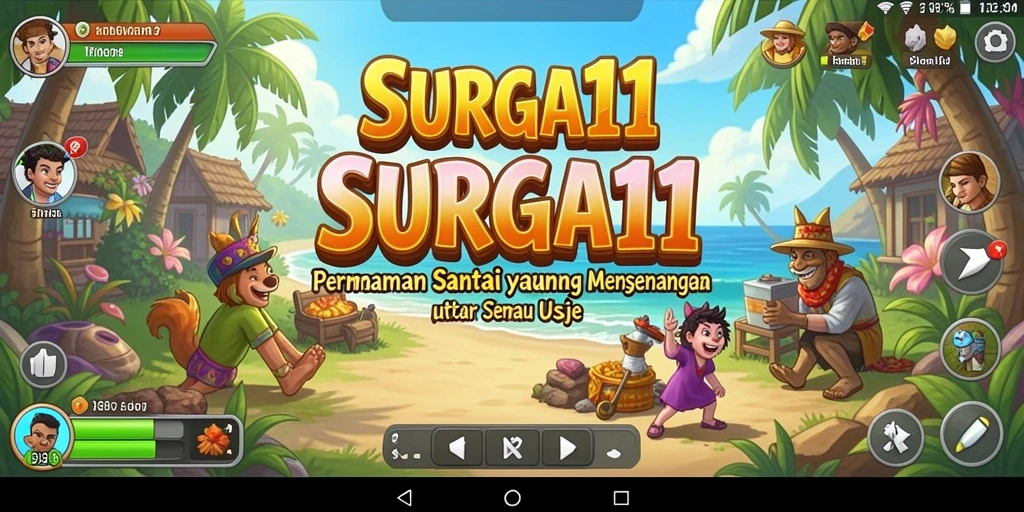 Tangkapan layar dari gameplay SURGA11 yang penuh warna dan menarik.