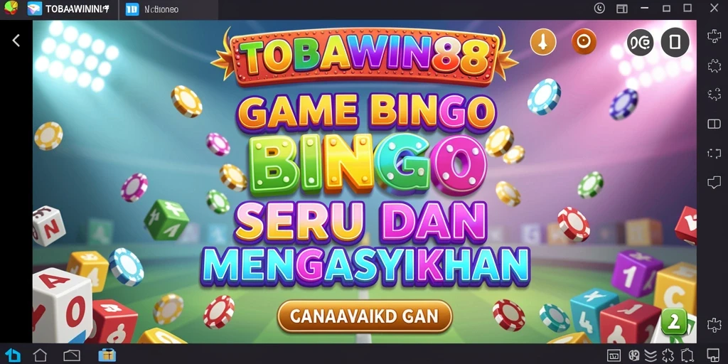Tampilan screenshot gameplay TOBAWIN88 yang menampilkan suasana Bingo yang seru.