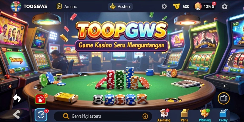 Tampilan menarik dari gameplay Kasino TOOPGWS yang mengasyikkan.